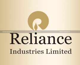 Reliance Industries Limited logo with the text 'Reliance Industries Limited' and a golden emblem above it, related to Reliance Q1 Results.